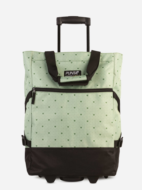 Punta Wheel Print - green hearts